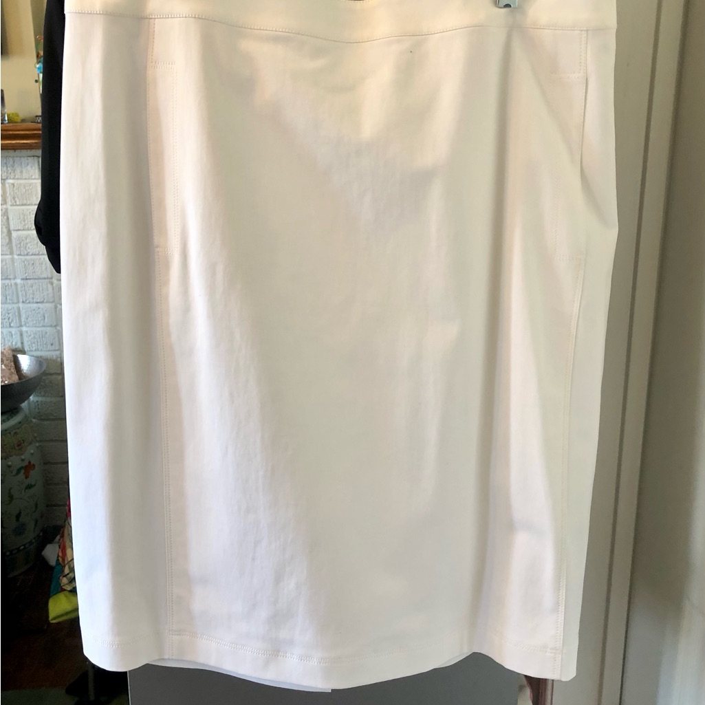 Lida Baday White Cotton Skirt Size 14 Bnwt